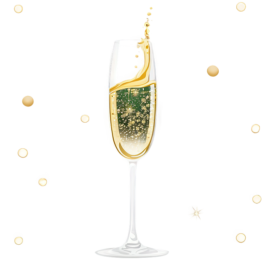 Festive Champagne Pour Png 7