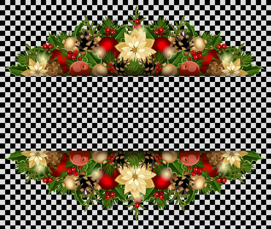 Festive Christmas Border Design