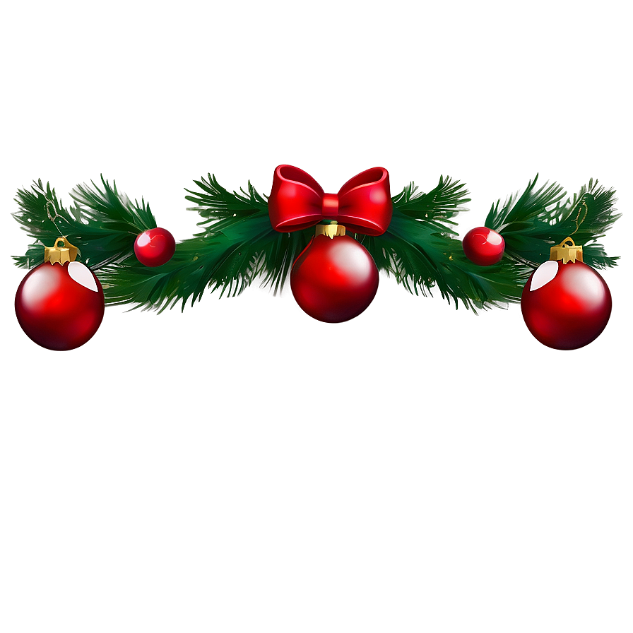 Festive Christmas Border PNG 05252024 PNG image with a transparent background, free high-resolution download