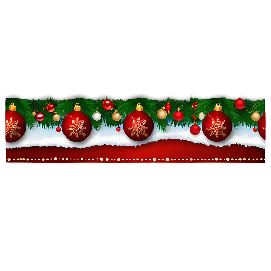 Festive Christmas Border PNG qny87 PNG image with a transparent background, free high-resolution download