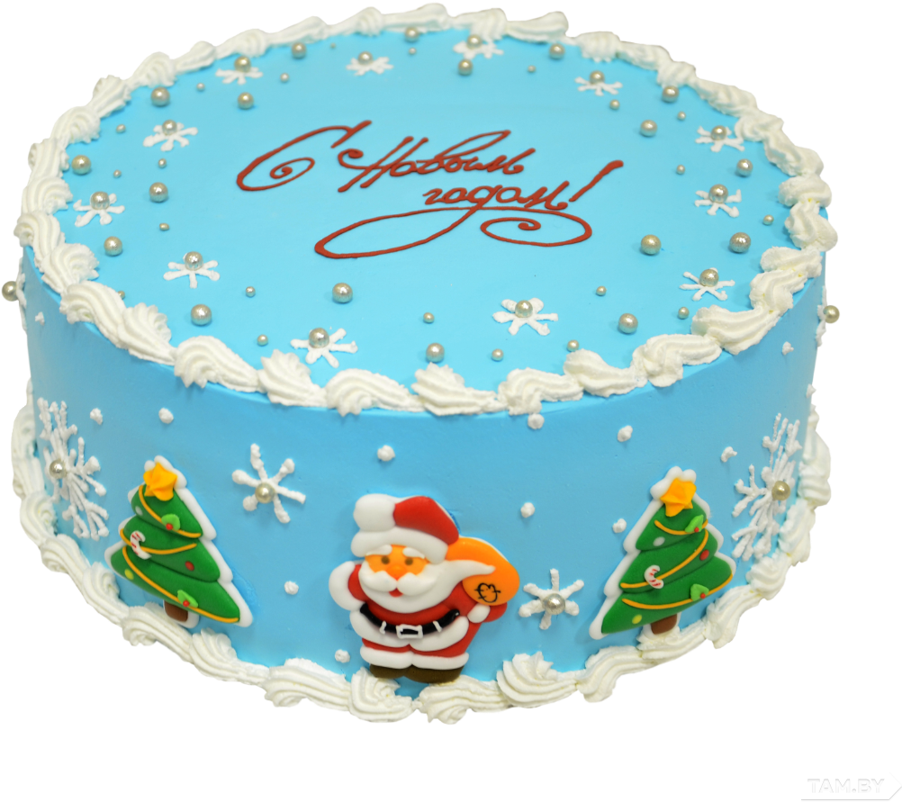 Festive Christmas Cake Decoration