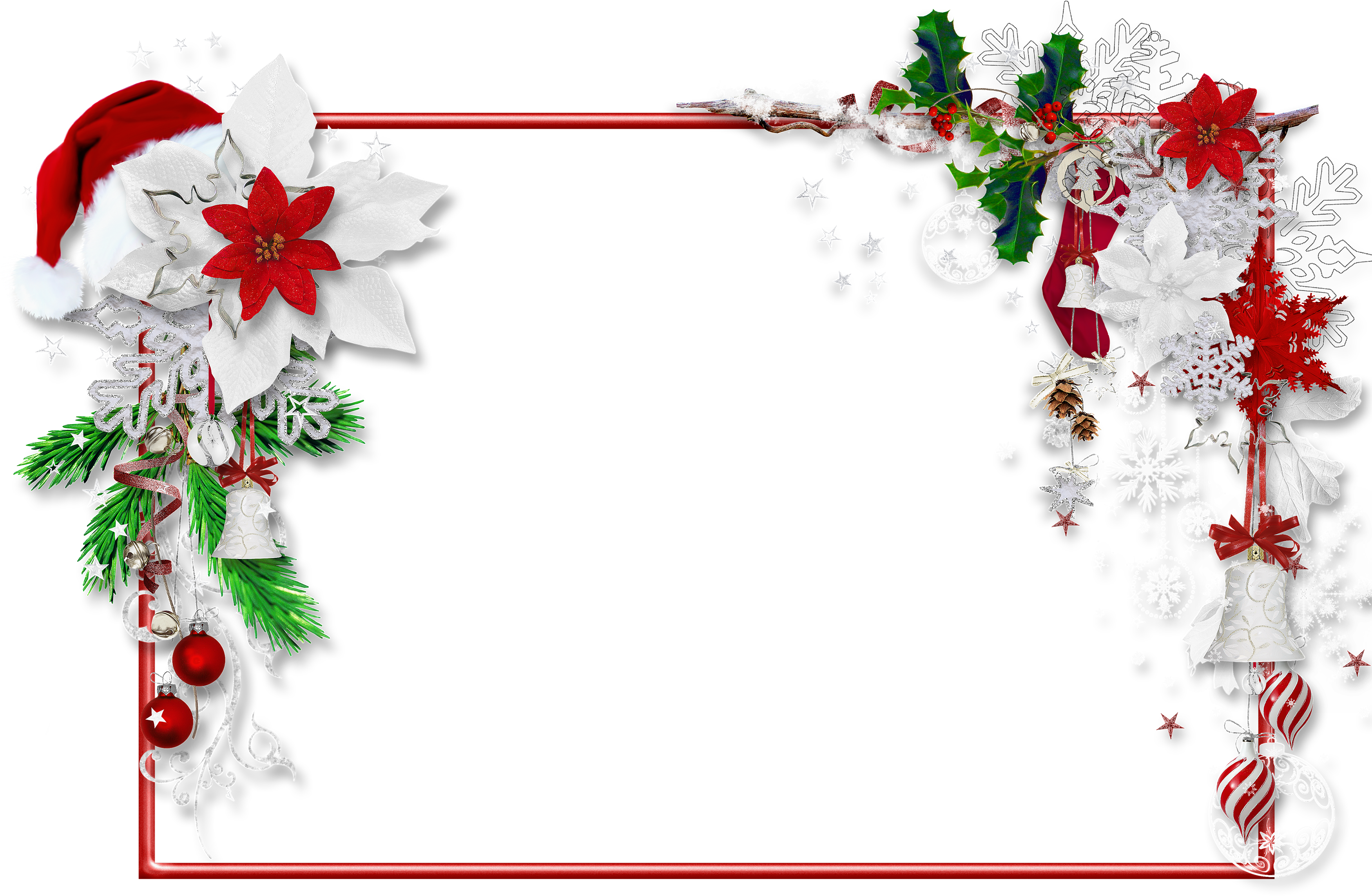 Festive Christmas Frame Decoration.png