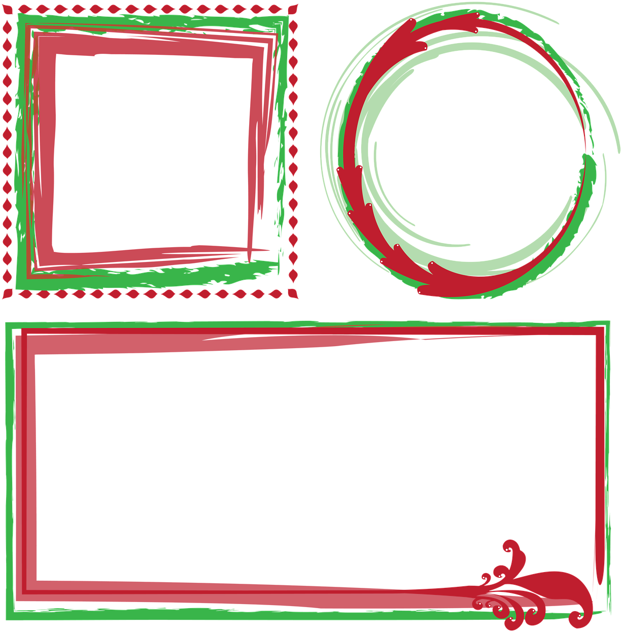 Festive Christmas Frames Collection