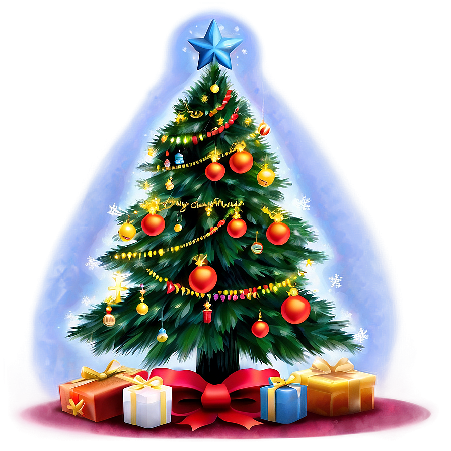 Festive Christmas Tree Png Xpm