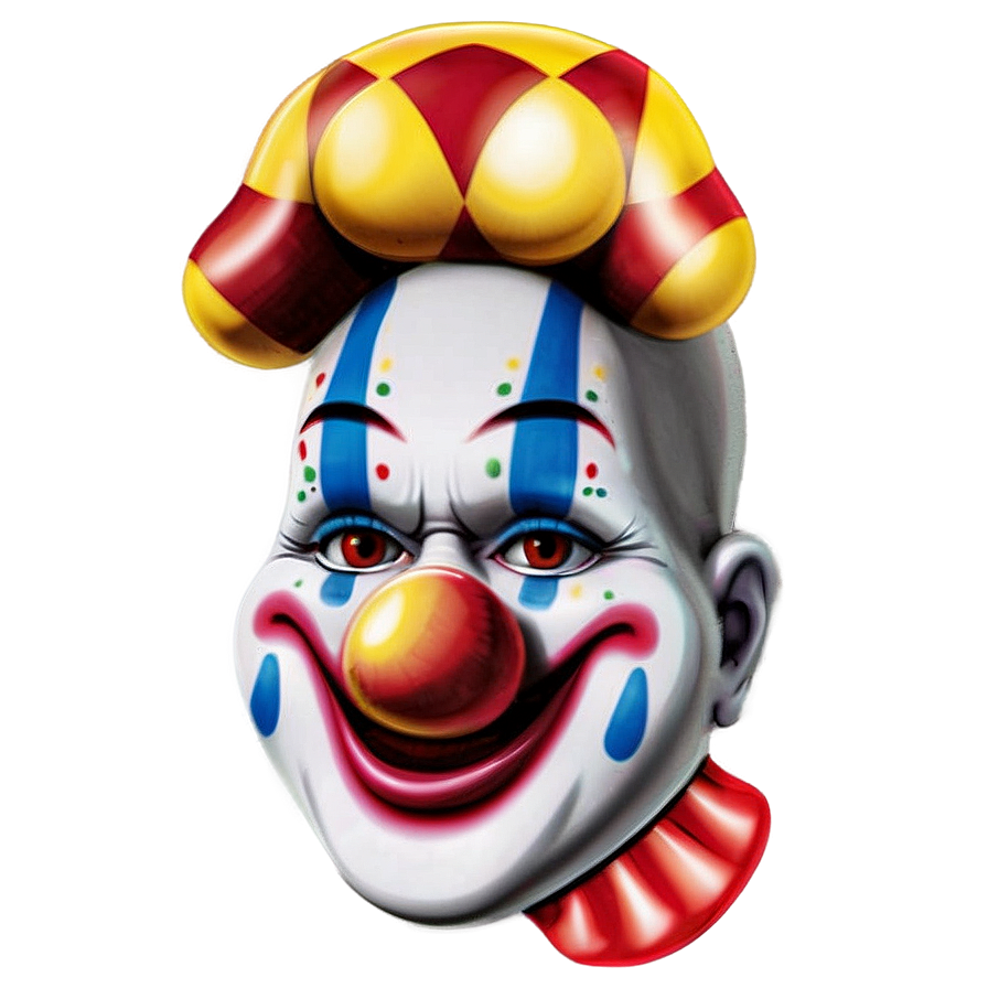 Festive Clown Face Design Png Jkq