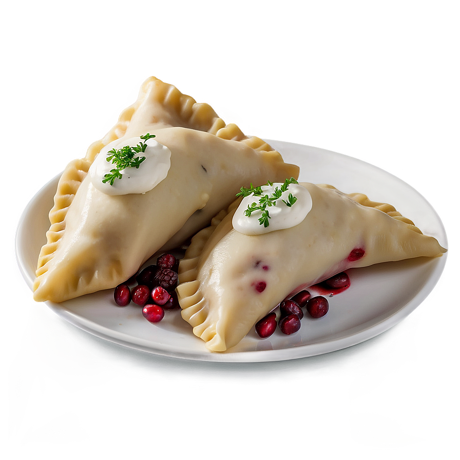 Festive Cranberry Pierogi Png 06252024