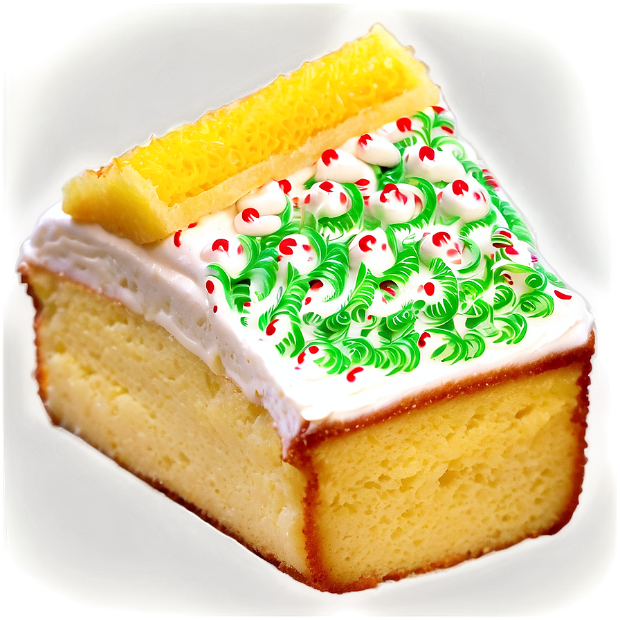 Festive Cream Filled Snack Cake PNG image with a transparent background, free high-resolution download