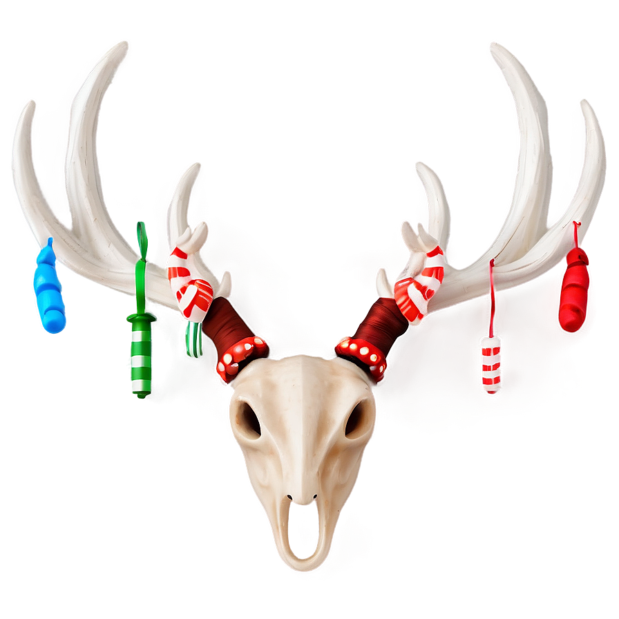 Festive Deer Antler Decoration Png 06122024