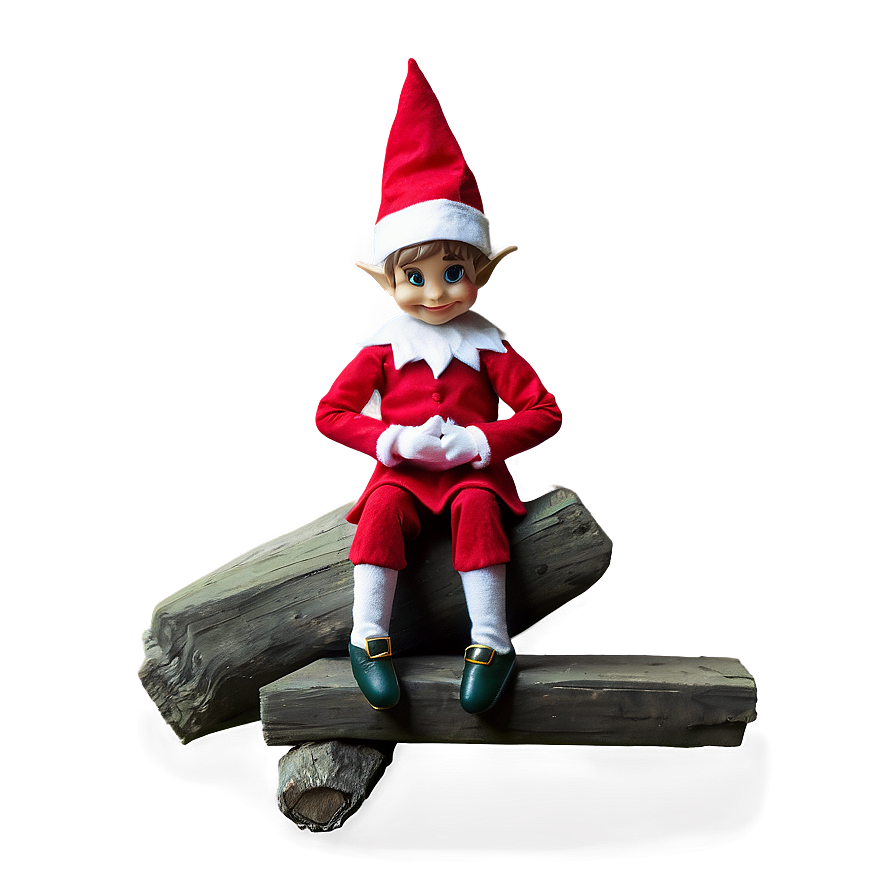 Festive Elf Shelf Sit Png 05242024