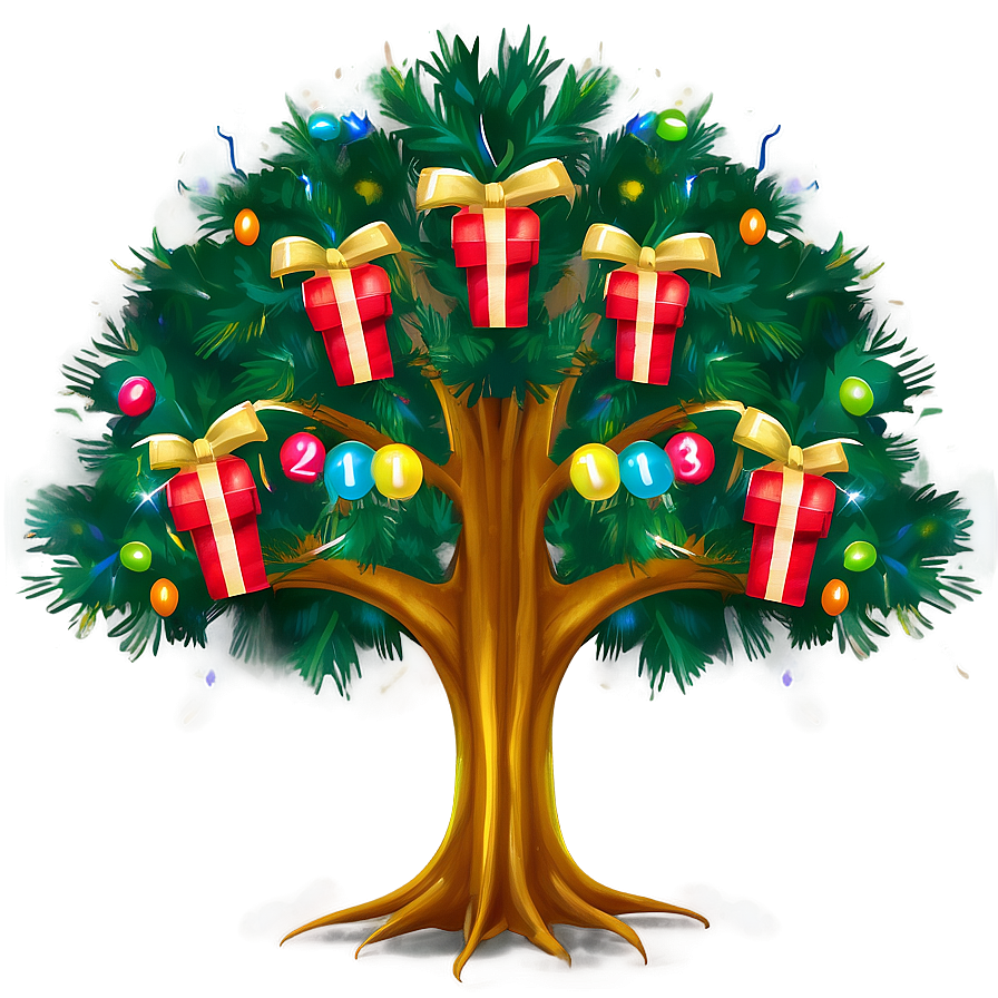 Festive Family Reunion Tree Png 90