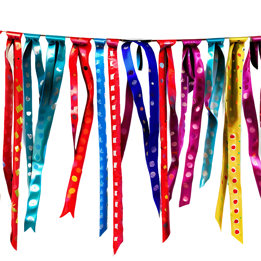 Festive Fun Party Streamers Png Obi