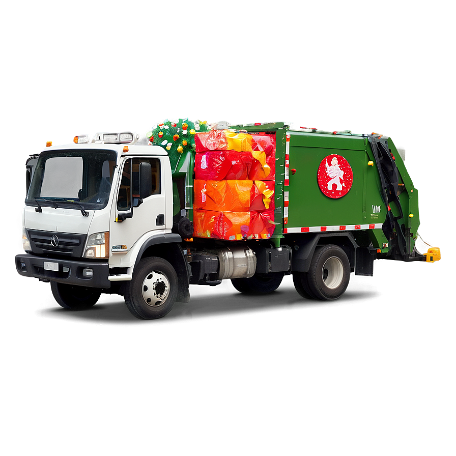 Festive Garbage Truck Png Xot