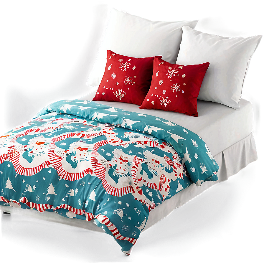 Festive Holiday Bedding PNG lvm PNG with transparent background
