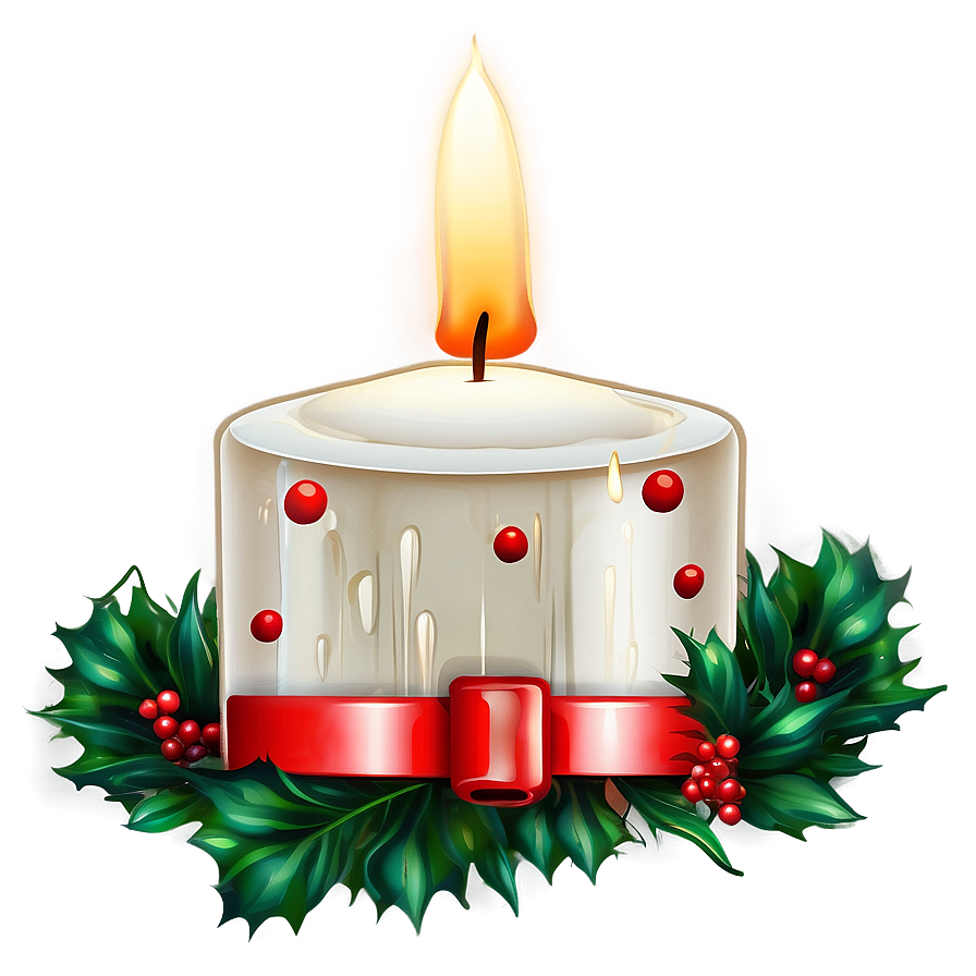 Festive Holiday Candle PNG 68 PNG with transparent background