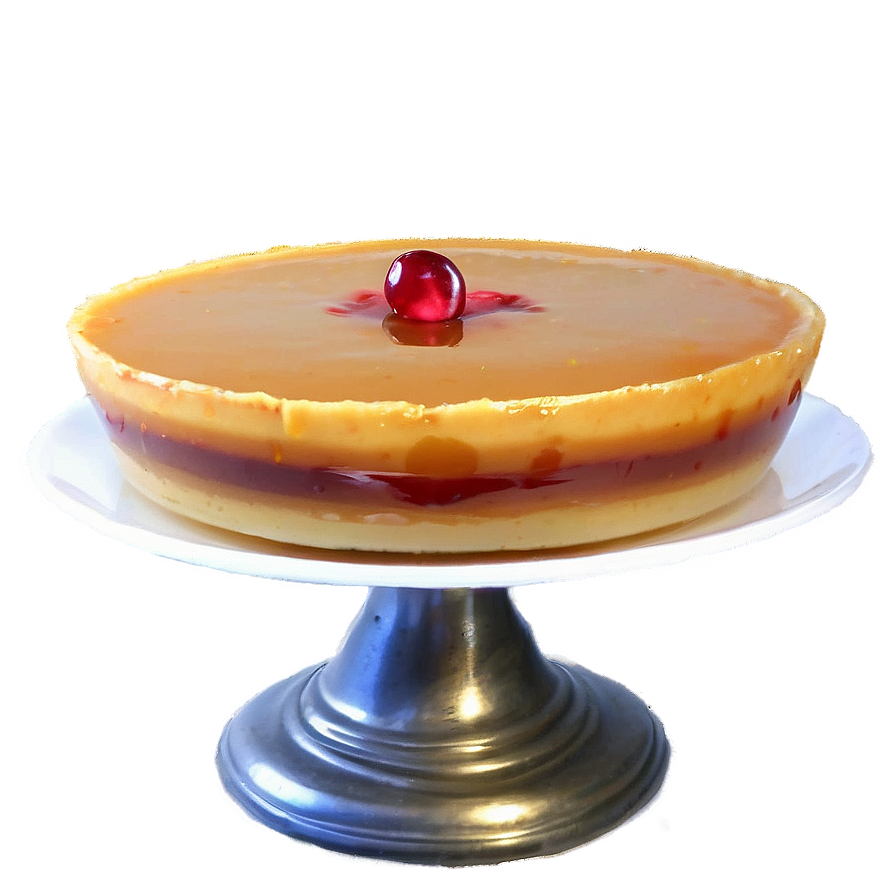 Festive Holiday Flan Recipe PNG kpp PNG with transparent background