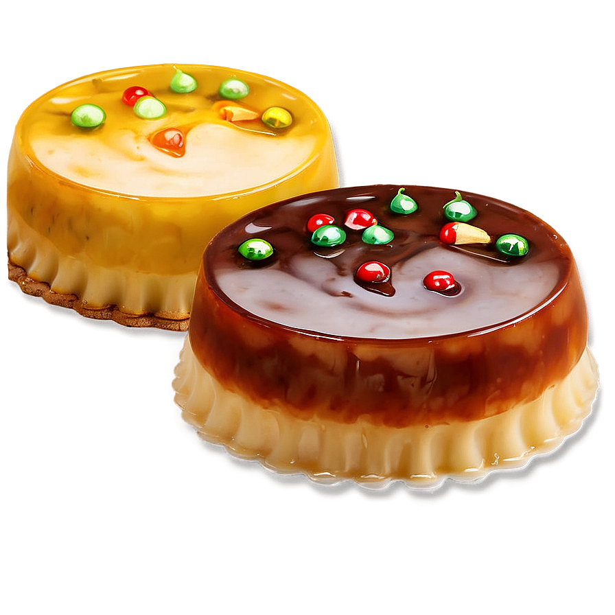 Festive Holiday Flan Recipe Png Oqc99