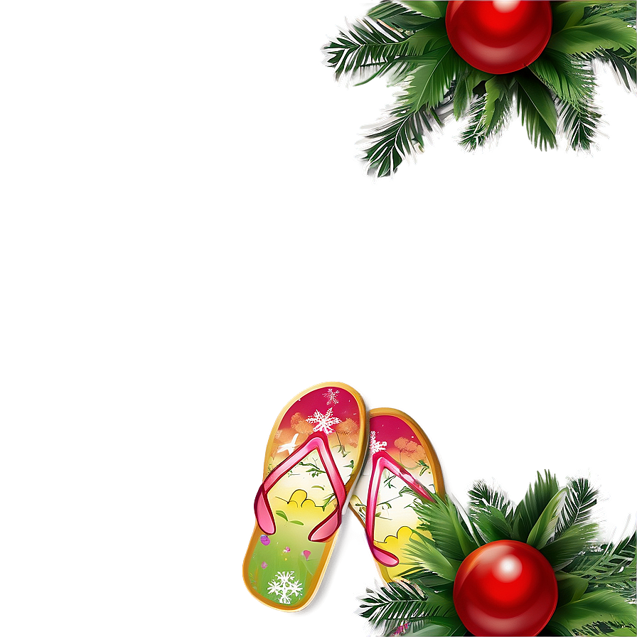 Festive Holiday Flip Flop Png Ojp49