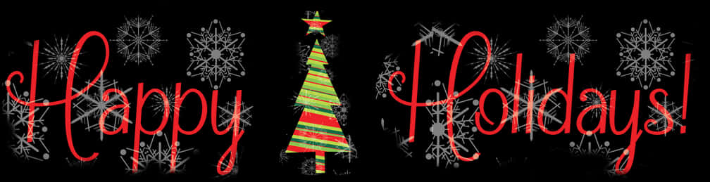 Festive Holiday Greeting Banner PNG image with a transparent background, free high-resolution download