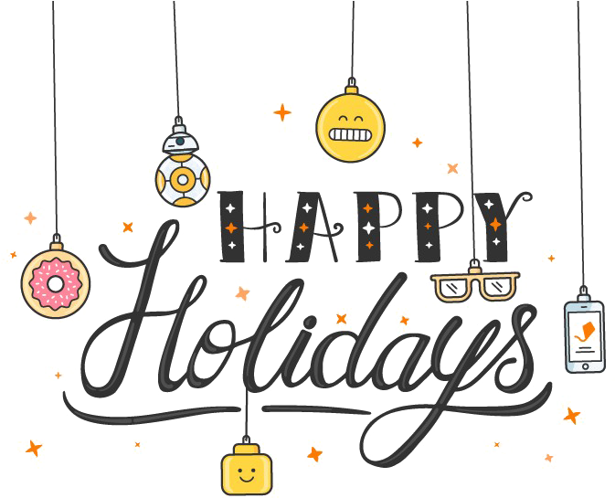 Happy Holidays Png Transparent Image - Happy Holidays Email Gif PNG with transparent background