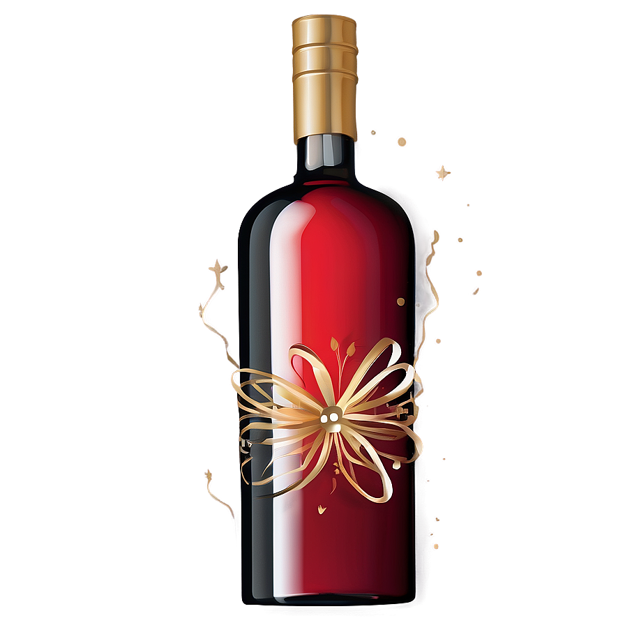 Festive Holiday Liquor Bottle Png Moh