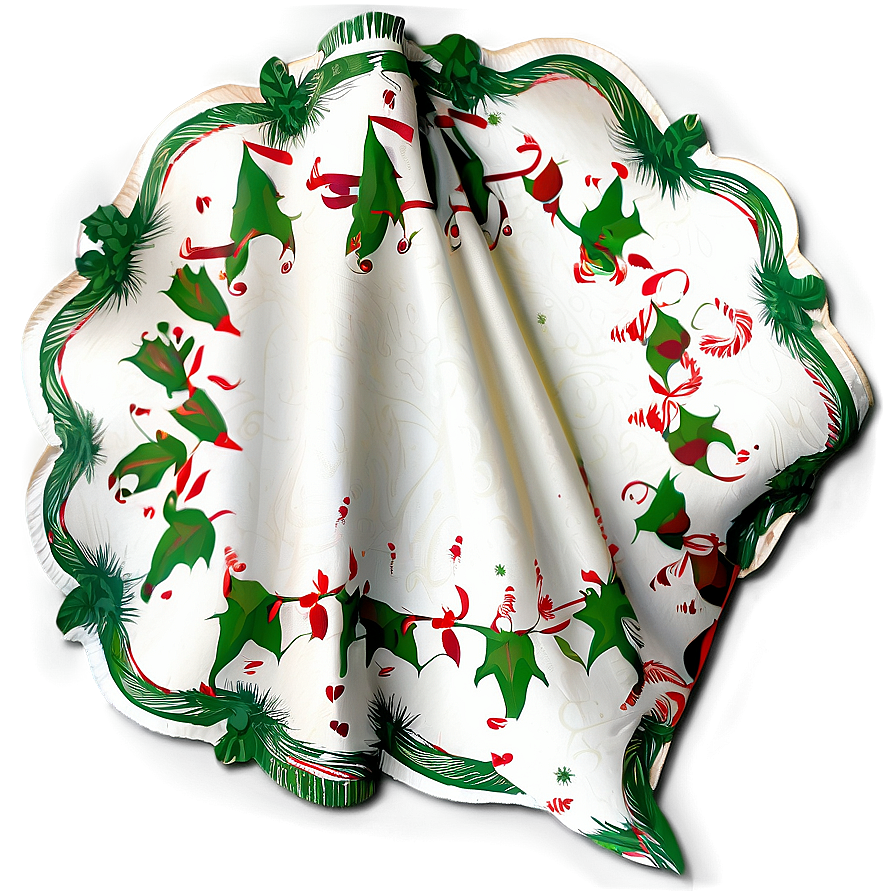 Festive Holiday Napkin Png Qnv95