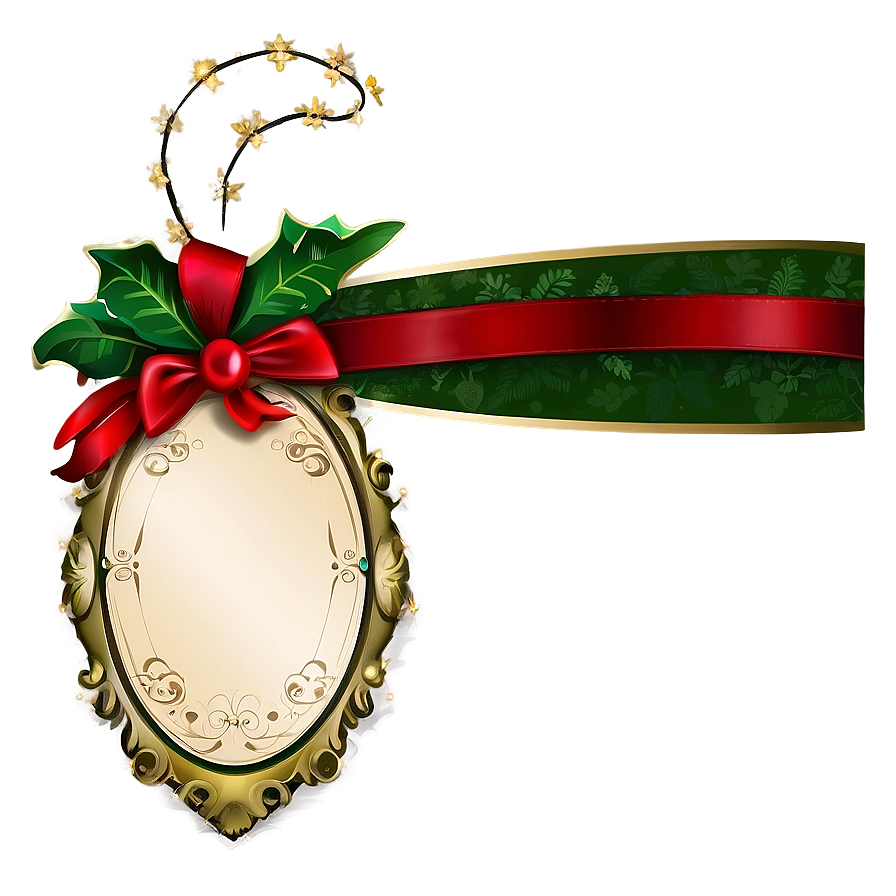 Festive Holiday Tag Png 06282024