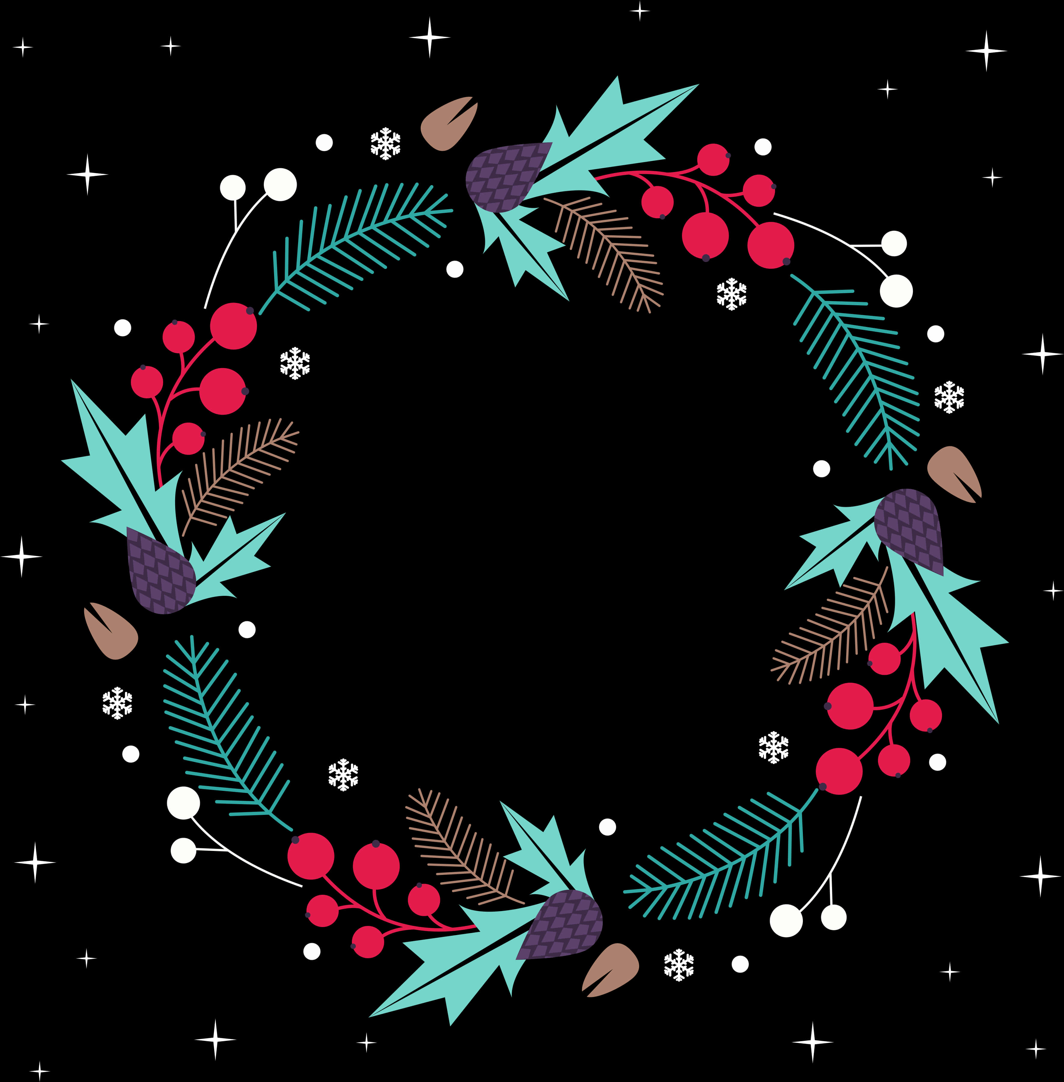 Free Christmas Wreath, HD Png Download PNG with transparent background