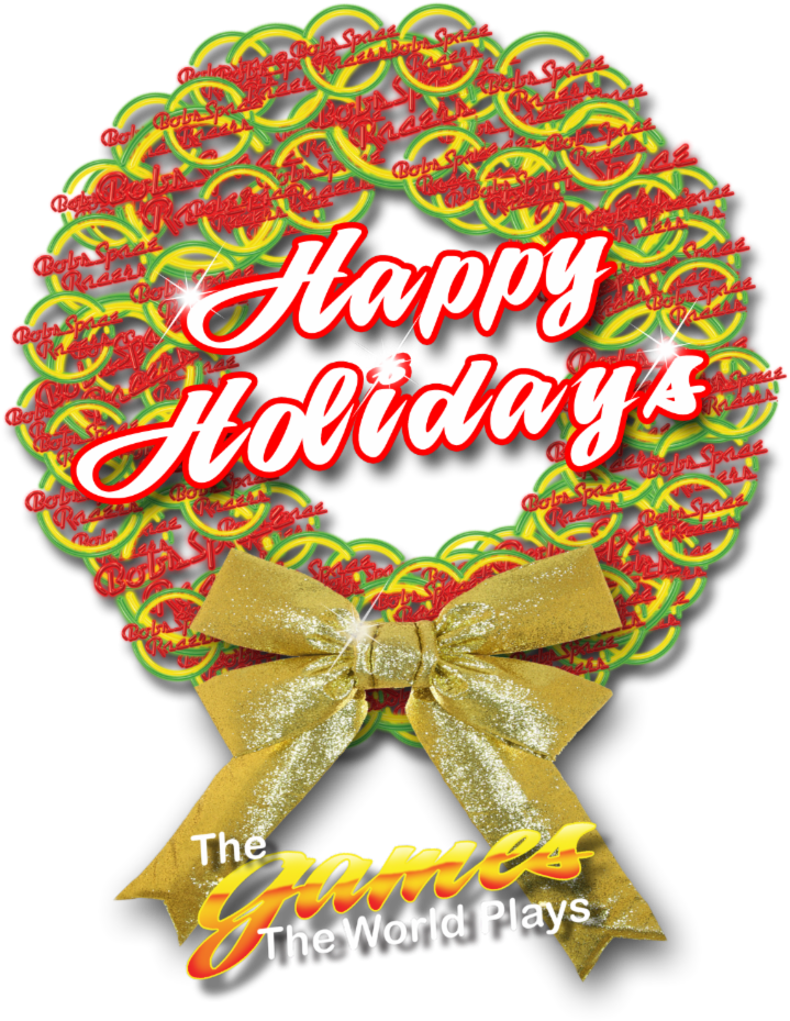 Festive Holiday Wreathwith Golden Bow