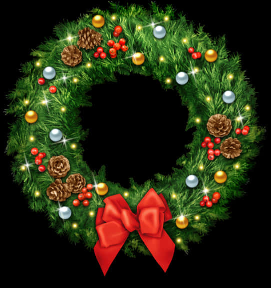 Christmas Wreath Clipart High Resolution - Wreath, HD Png Download PNG with transparent background