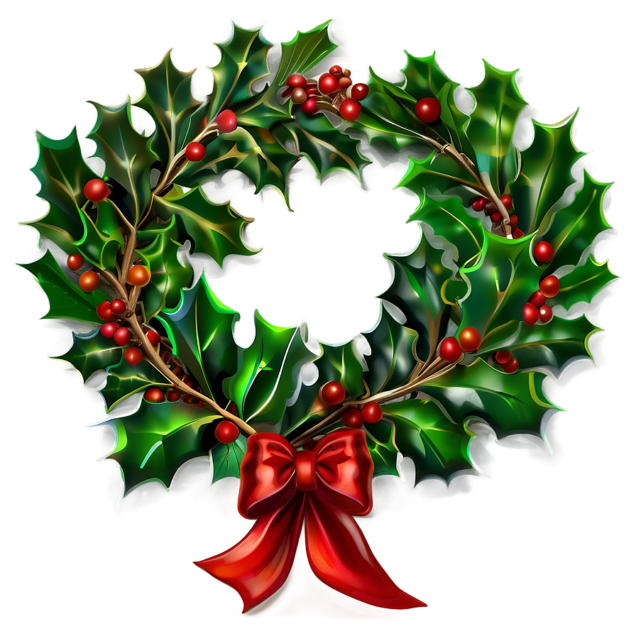 Festive Holly PNG 1 PNG image with a transparent background, free high-resolution download