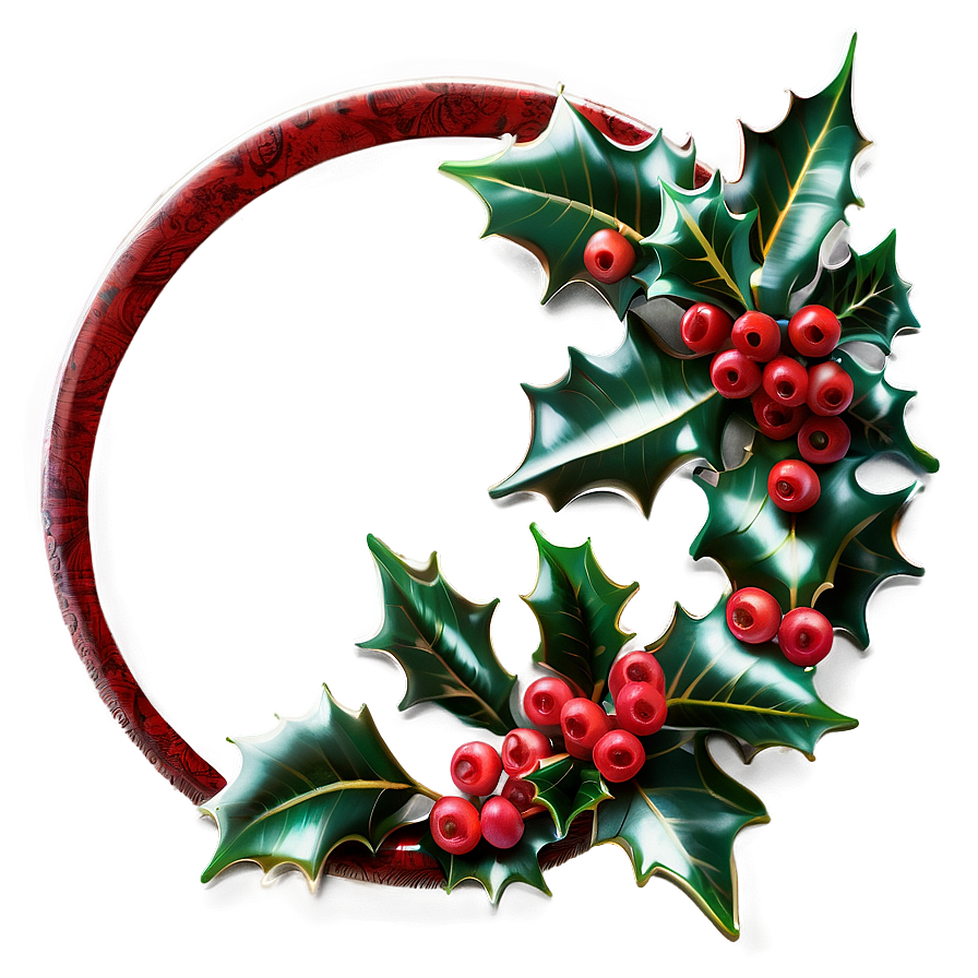 Festive Holly Png 22