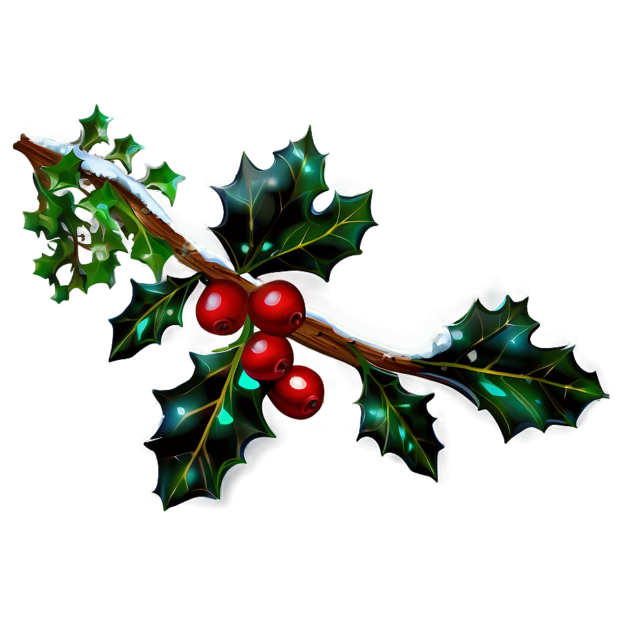 Festive Holly PNG fgi4 PNG image with a transparent background, free high-resolution download