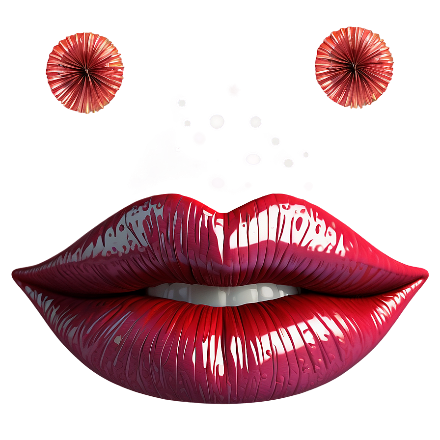 Festive Kissy Lips Png Vkf86