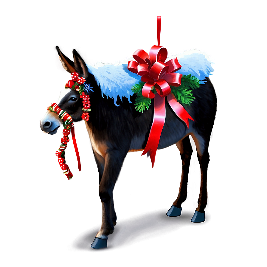 Festive Mule Decoration Png 81