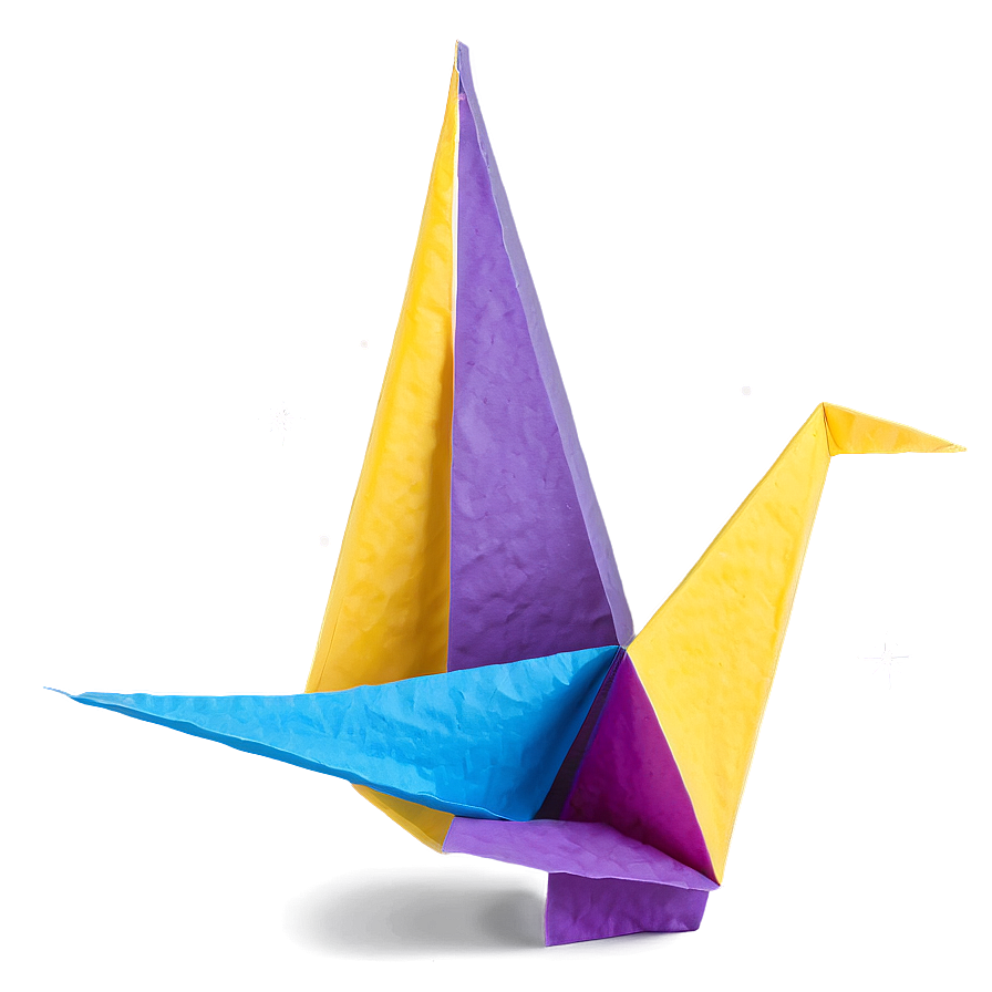 Festive Paper Crane Decoration Png 24