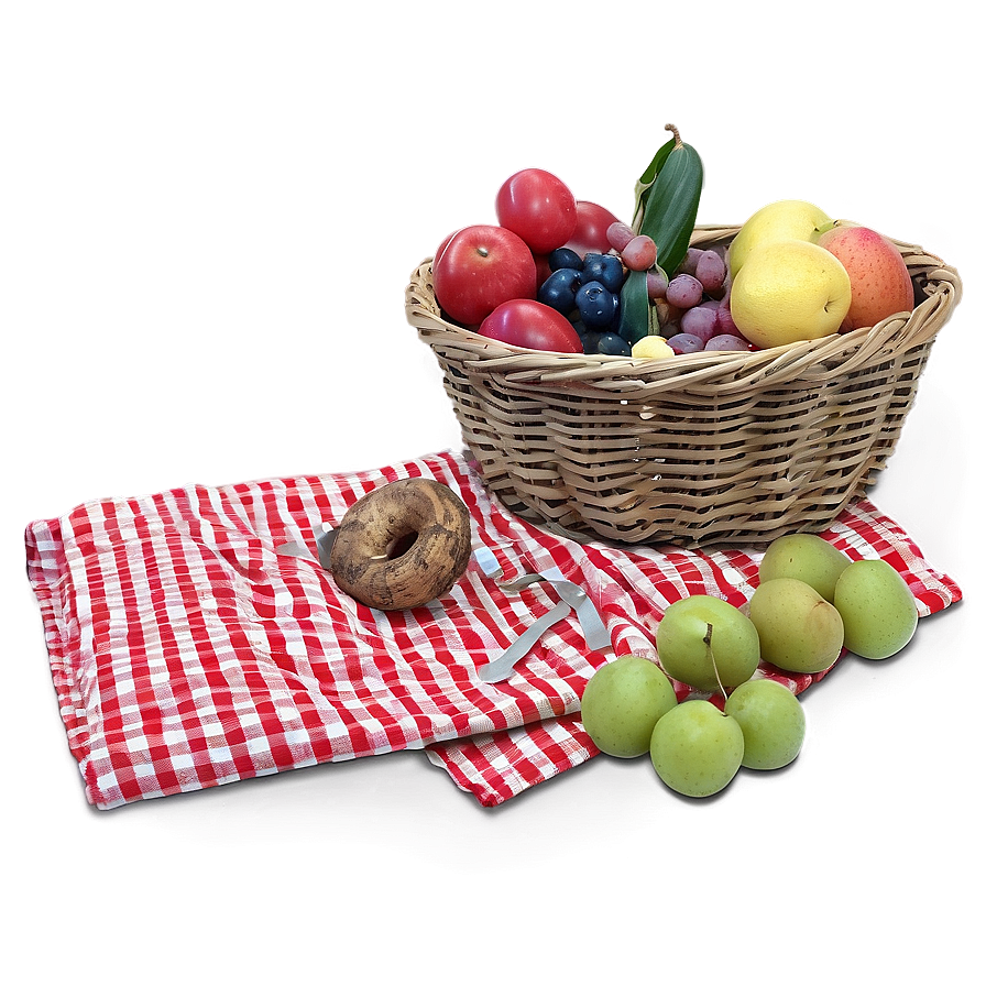 Festive Picnic Blanket Png 06132024