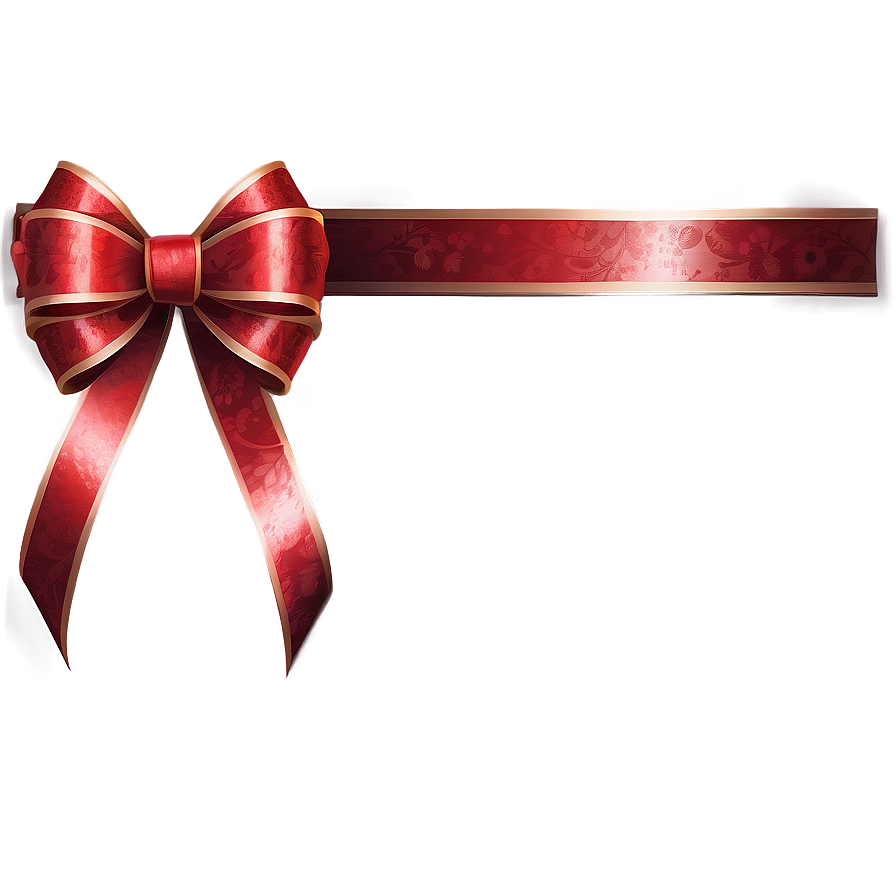 Festive Red Bow PNG nsf PNG with transparent background