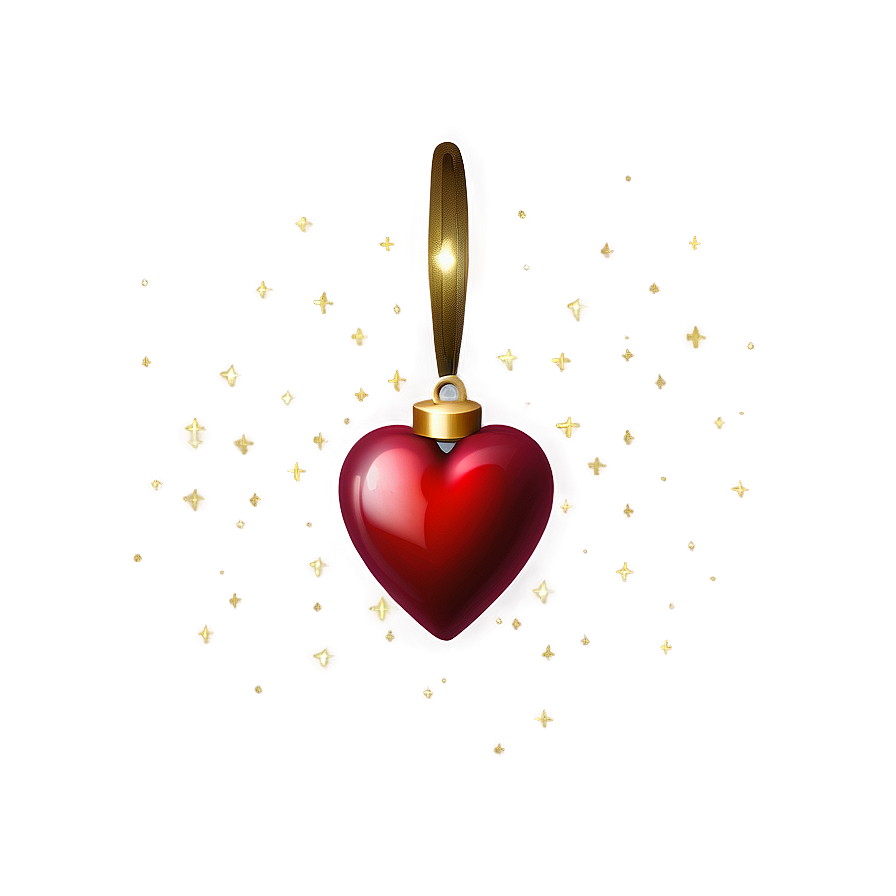 Festive Red Heart Emoji Png 06262024