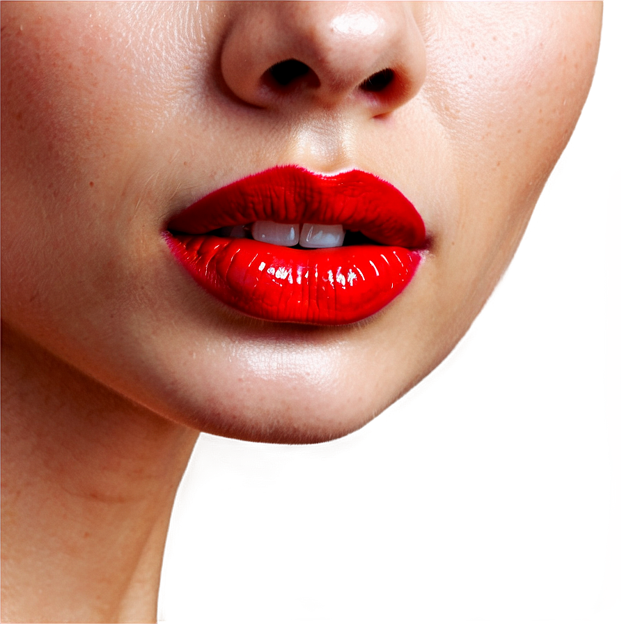 Festive Red Lips Png 95