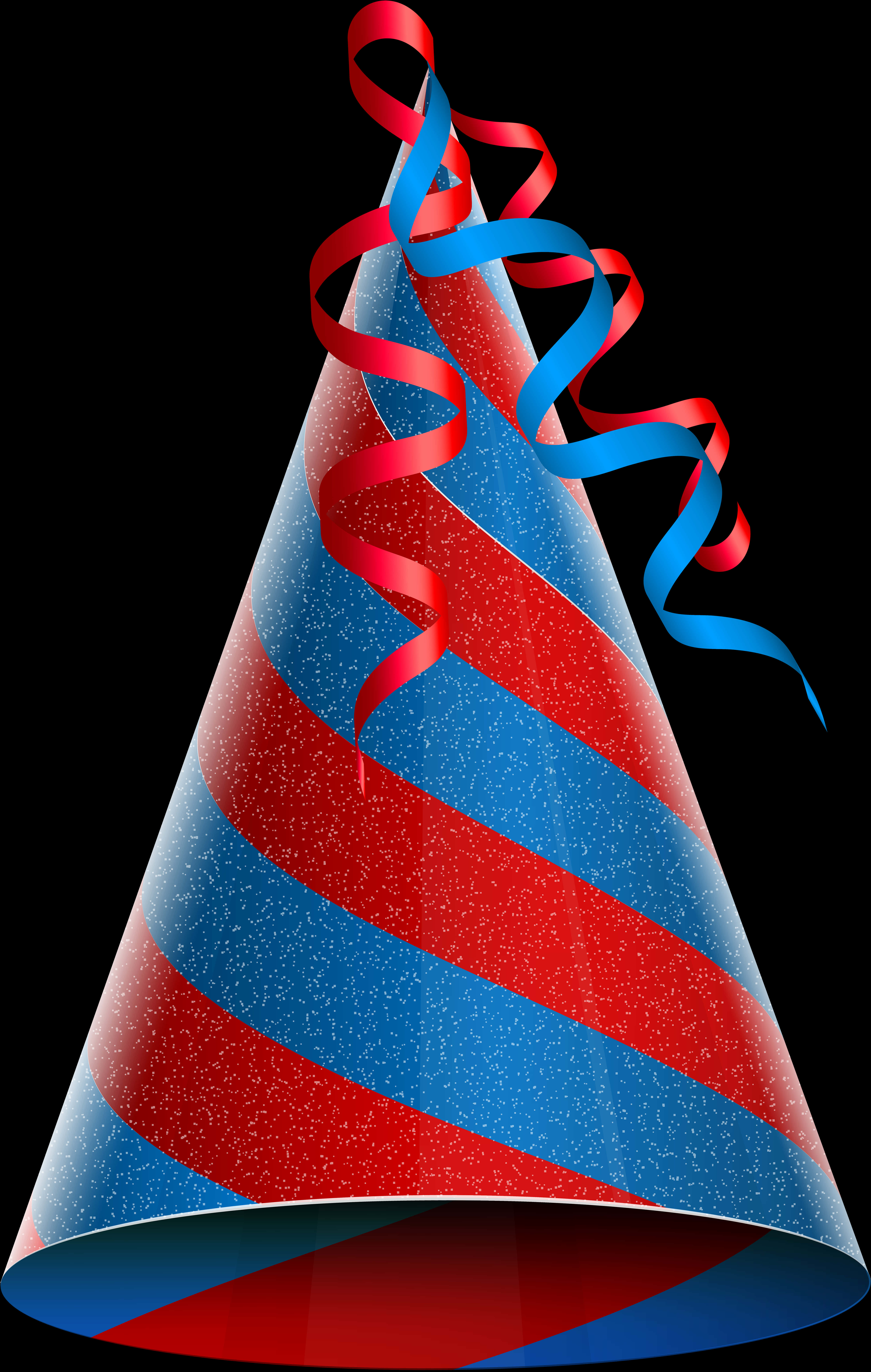 Festive Redand Blue Birthday Hat