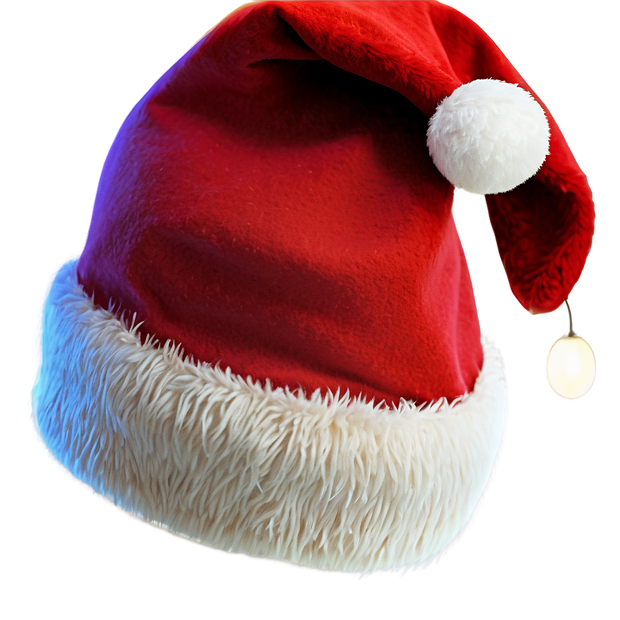 Festive Santa Hat Transparent PNG iip PNG image with a transparent background, free high-resolution download