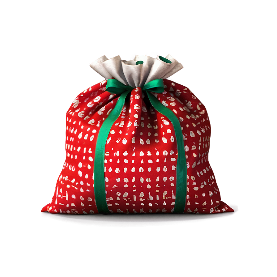 Festive Santa Sack Png 11