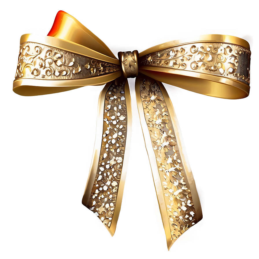 Festive Season Gold Bow Png Isn