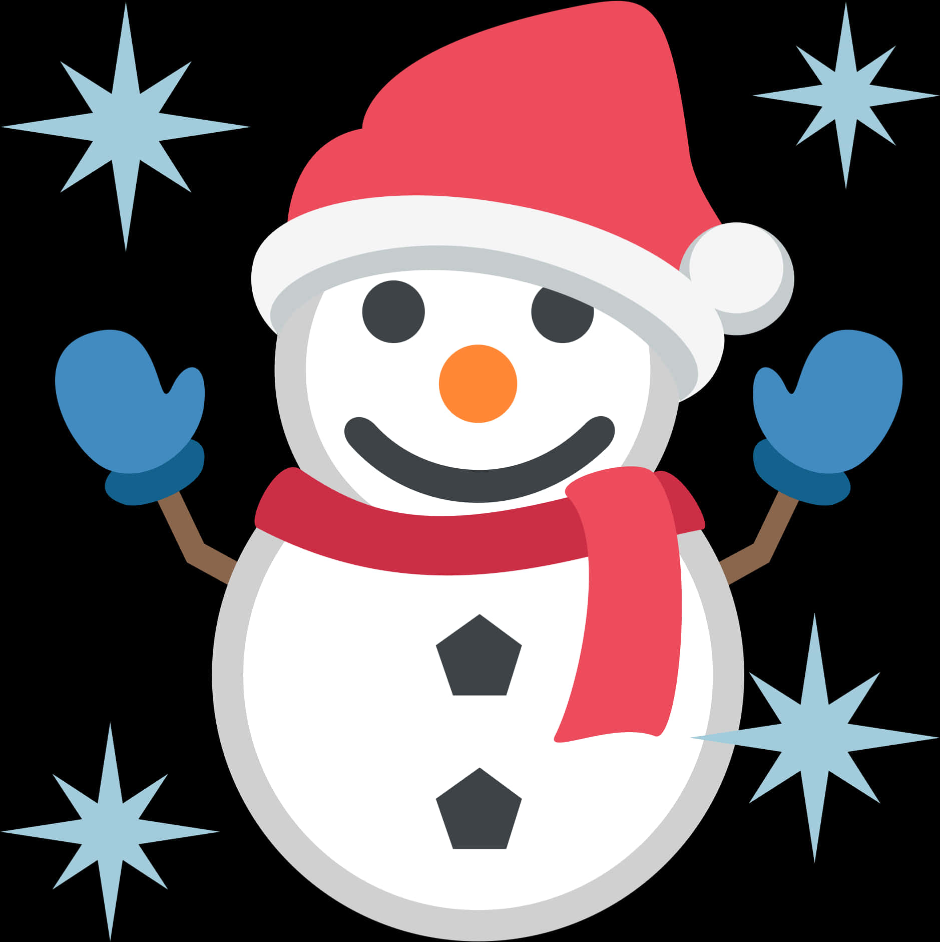 Festive Snowman Emoji