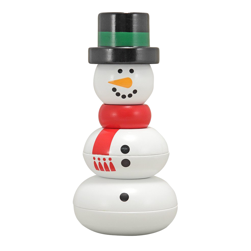 Festive Snowman Toy PNG with transparent background