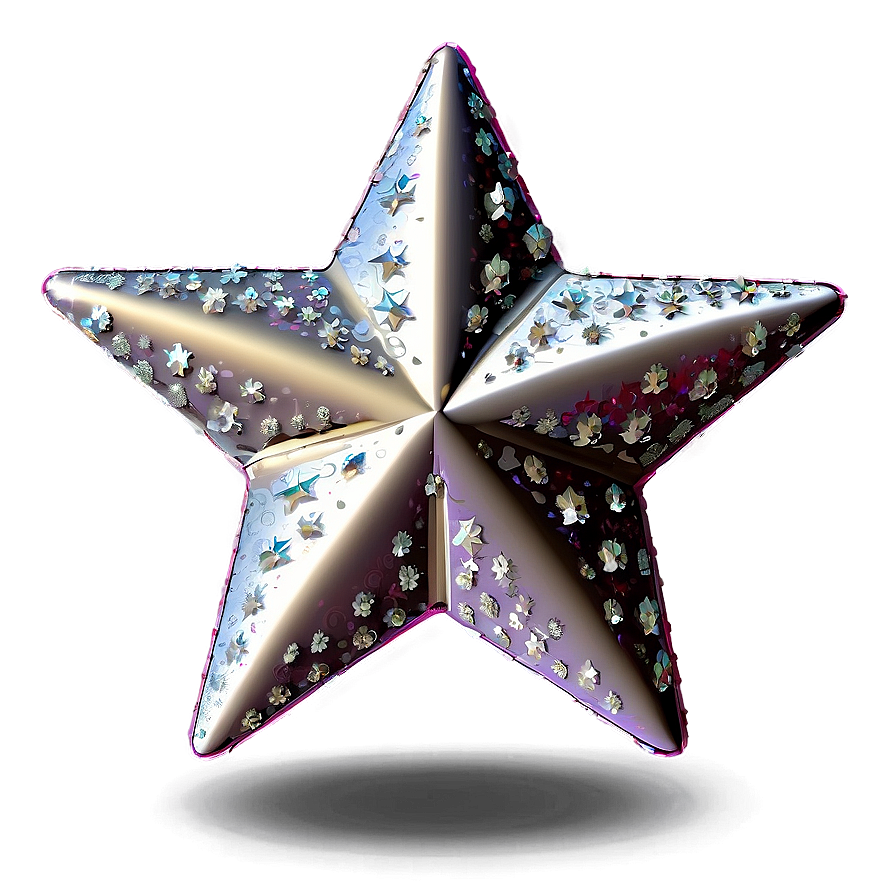 Festive Sparkle Star Png 6