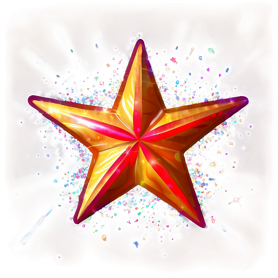 Festive Star Sparkle Png Pys14