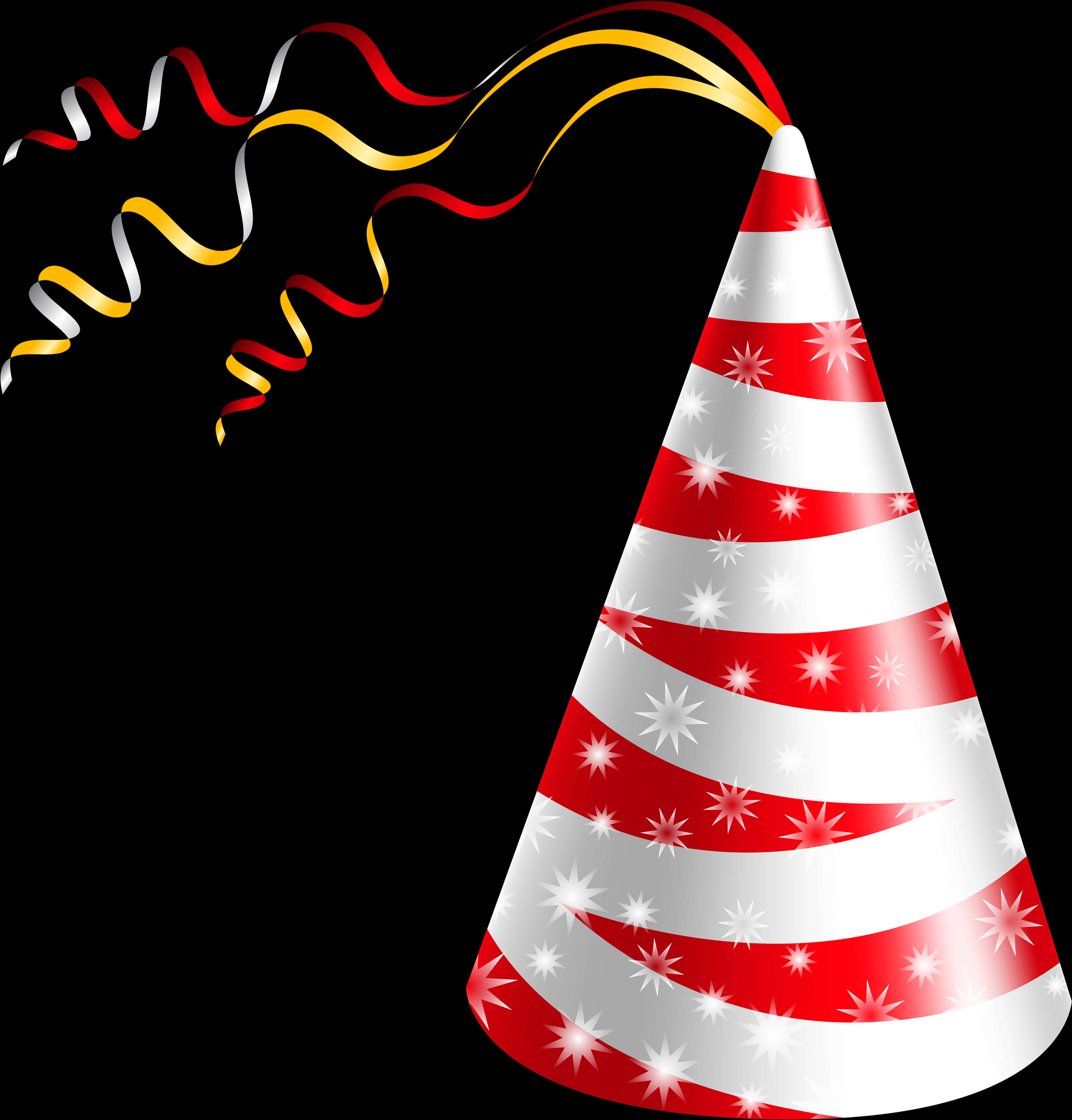 Festive Striped Birthday Hat