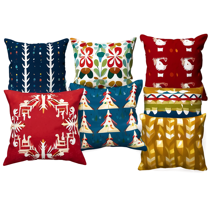 Festive Throw Pillows Png Aal