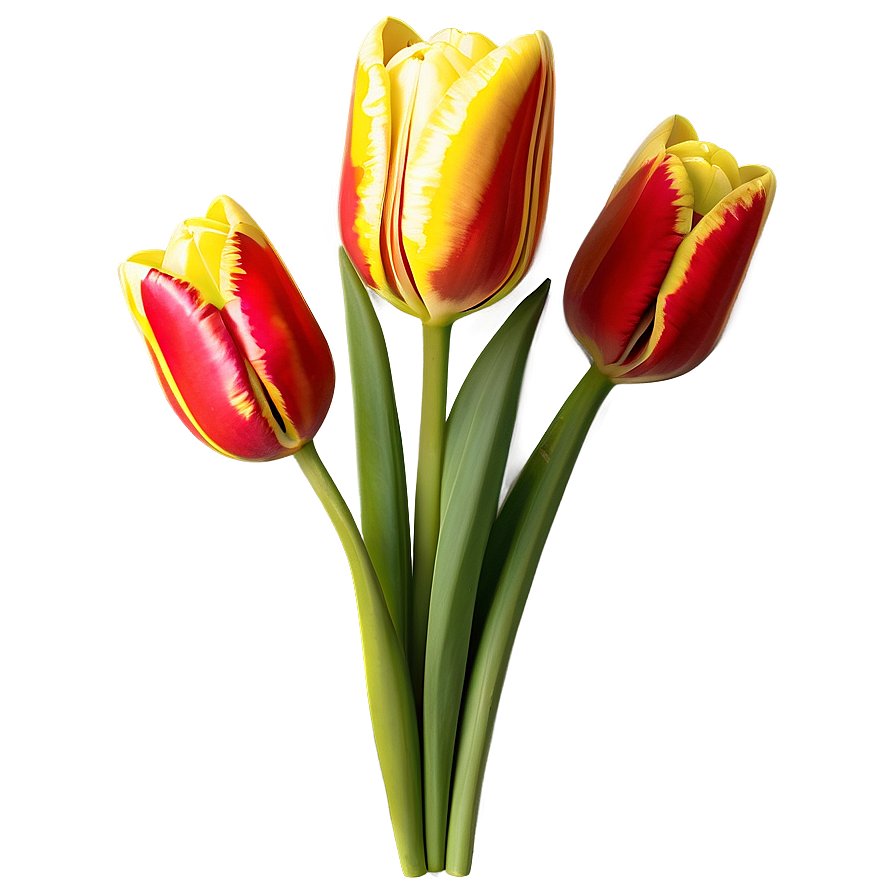 Festive Tulips Arrangement Png Fbv86